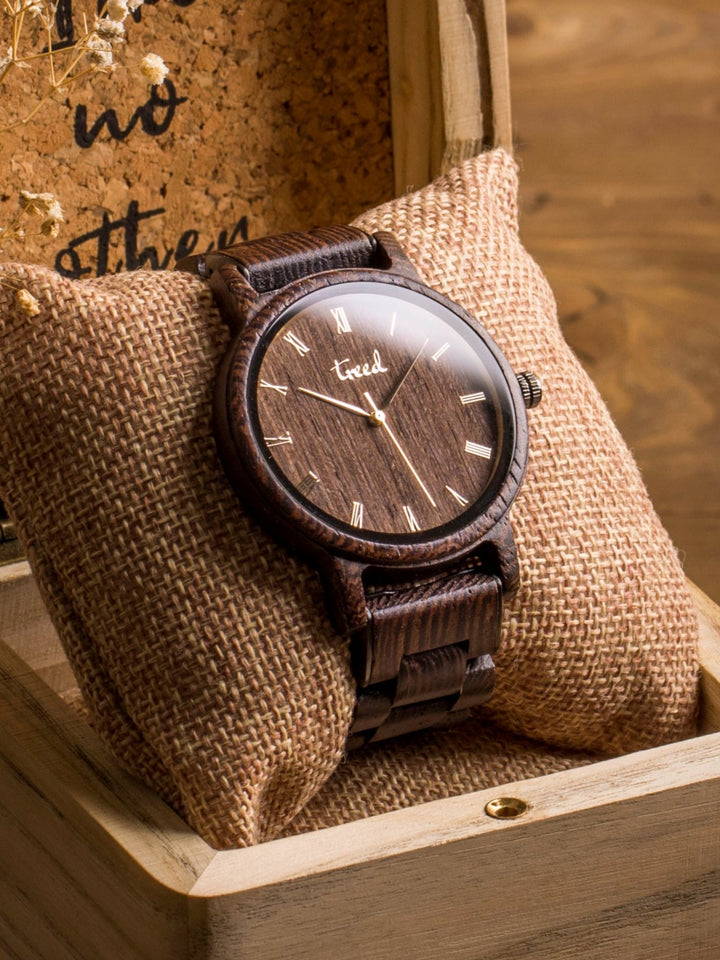 Treed Dusk Wenge wood with wenge wood dial Wooden Watch for men and women
