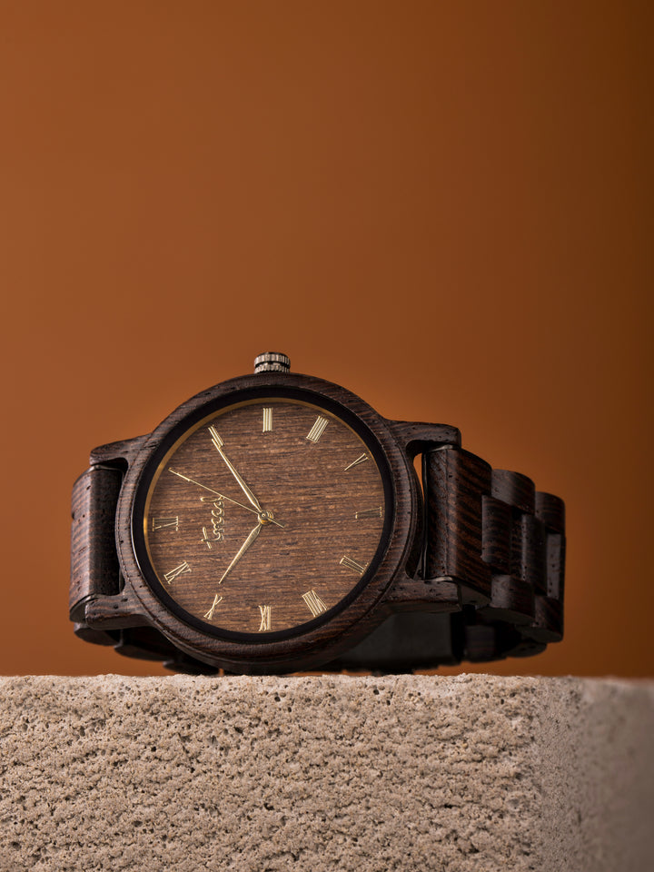 Treed Dusk Wenge wood with wenge wood dial Wooden Watch for men and women