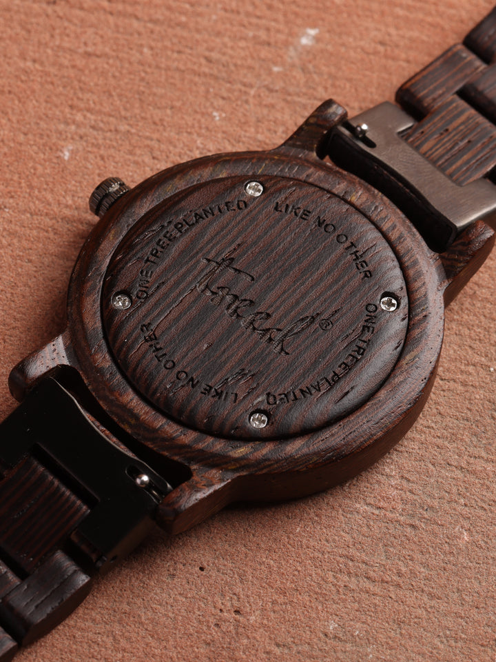 Treed Dusk Wenge wood with wenge wood dial Wooden Watch for men and women