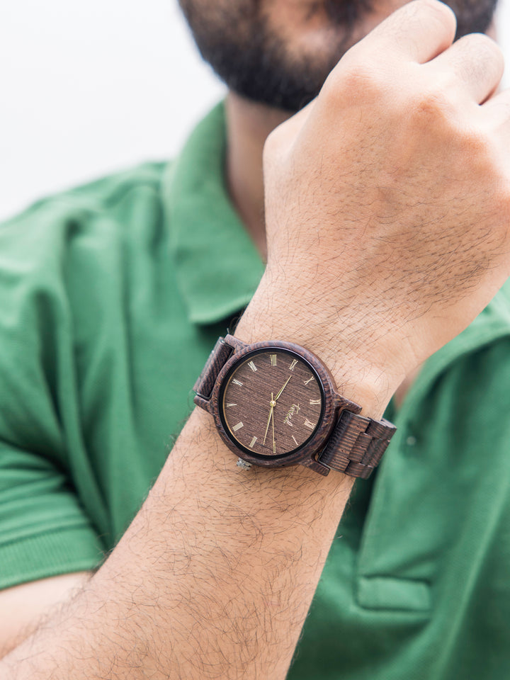 Treed Dusk Wenge wood with wenge wood dial Wooden Watch for men and women