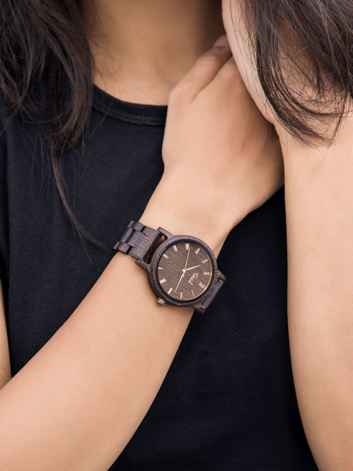 Treed Dusk Wenge wood with wenge wood dial Wooden Watch for men and women