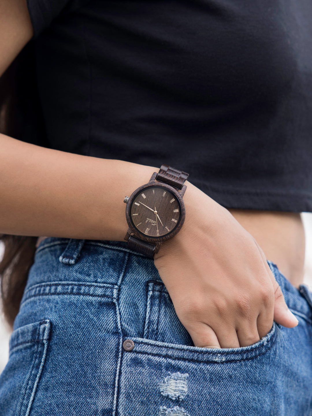 Treed Dusk Wenge wood with wenge wood dial Wooden Watch for men and women